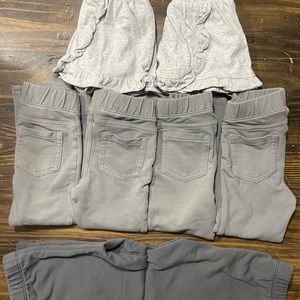3T Girls Uniform Bottoms Bundle Gray
